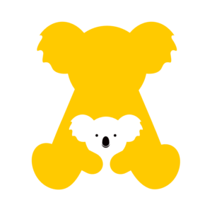 koala logo The Dream Kids żółte
