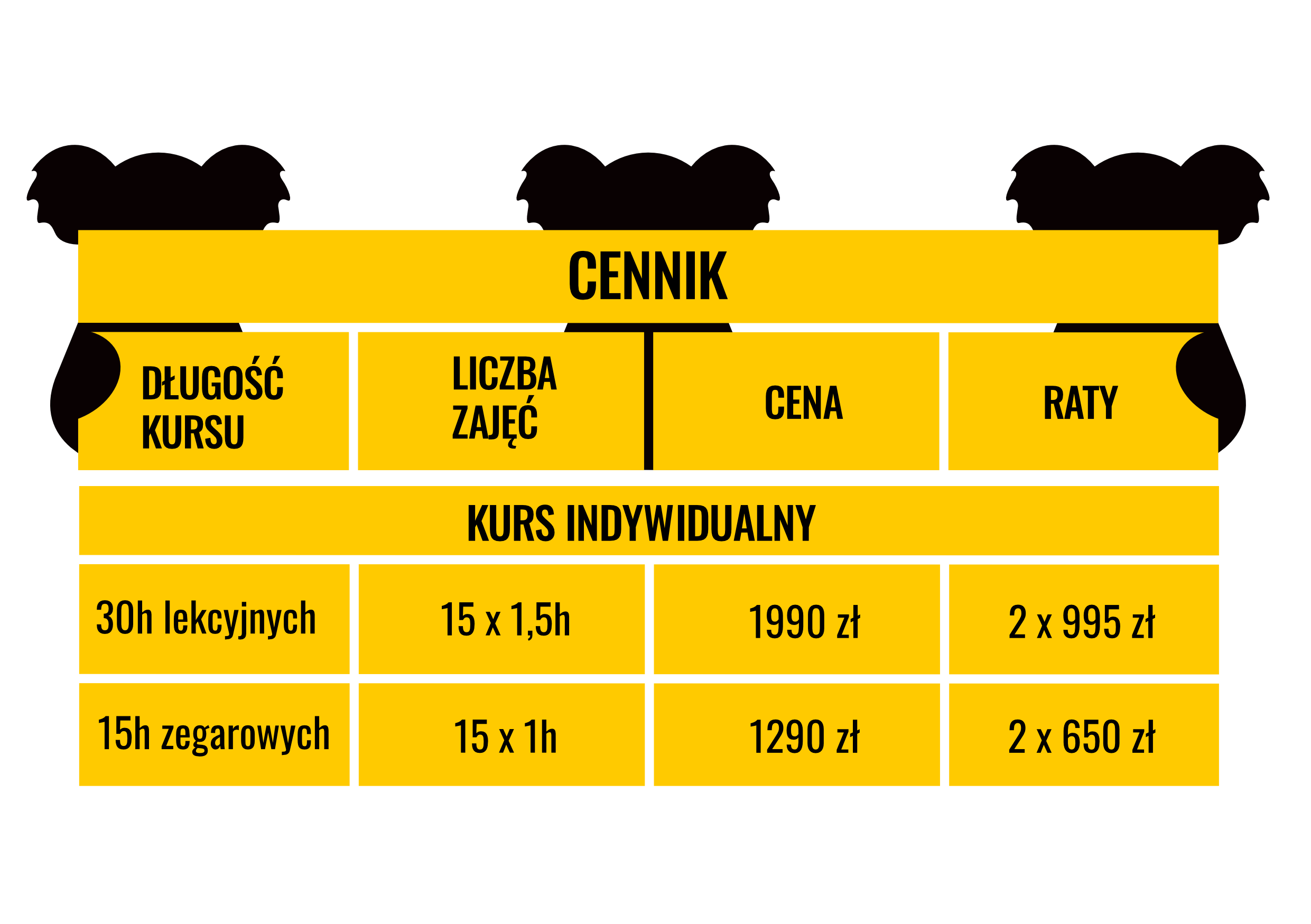 Cennik indywidualne