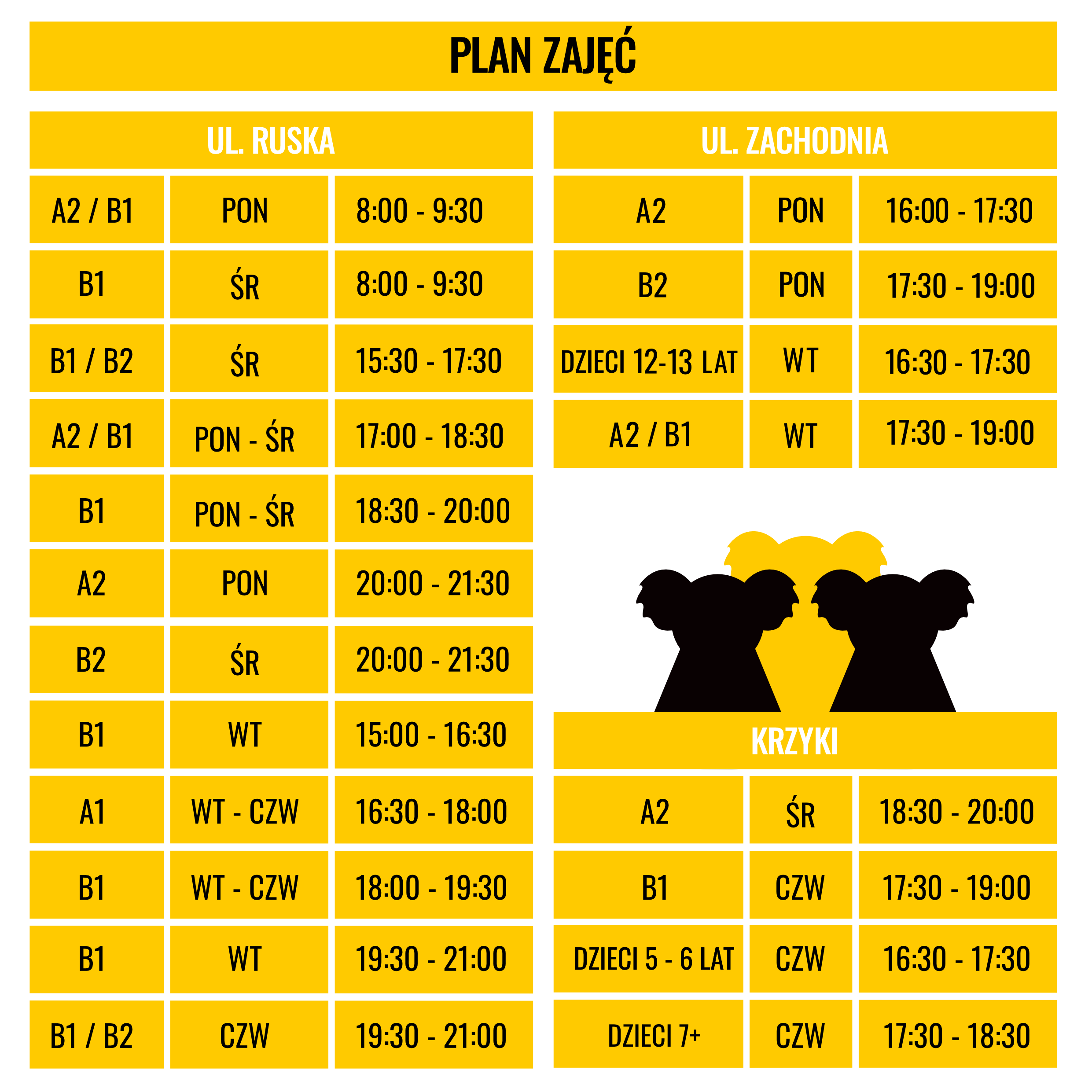 Plan zajęć updated 22.09